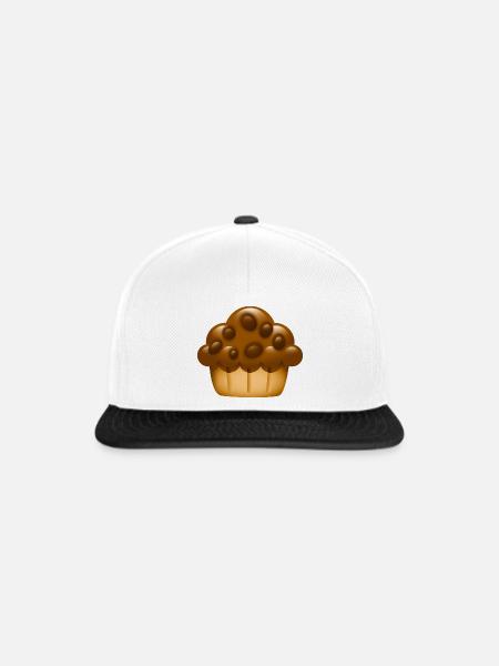 Smiley Muffin - Snapback Cap - Weiß/Schwarz