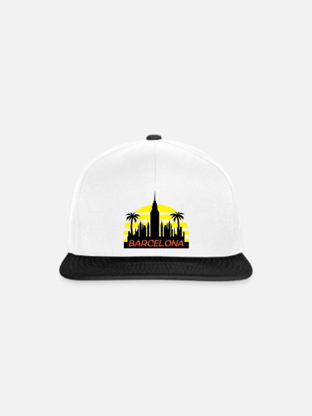barcelone2 - Casquette snapback - blanc/noir