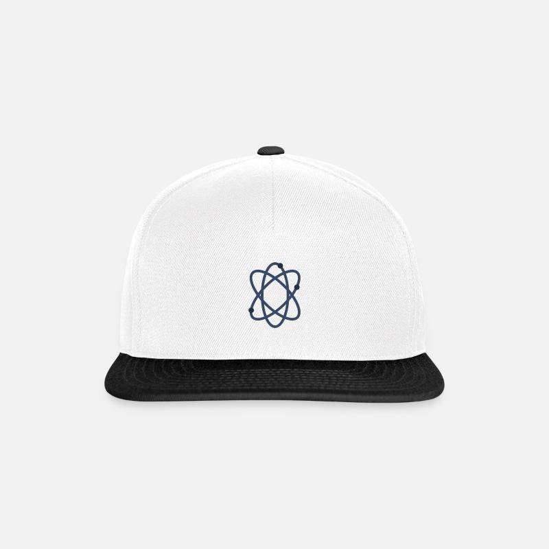 atome - Casquette snapback - blanc/noir