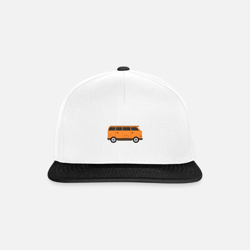 Retro-Van - Snapback Cap - Weiß/Schwarz