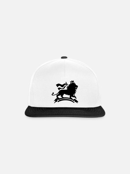 Lion of Judah - Snapback Cap - Weiß/Schwarz