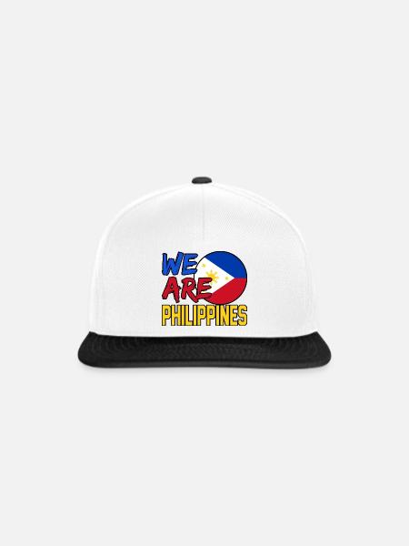 Philippinen - Snapback Cap - Weiß/Schwarz