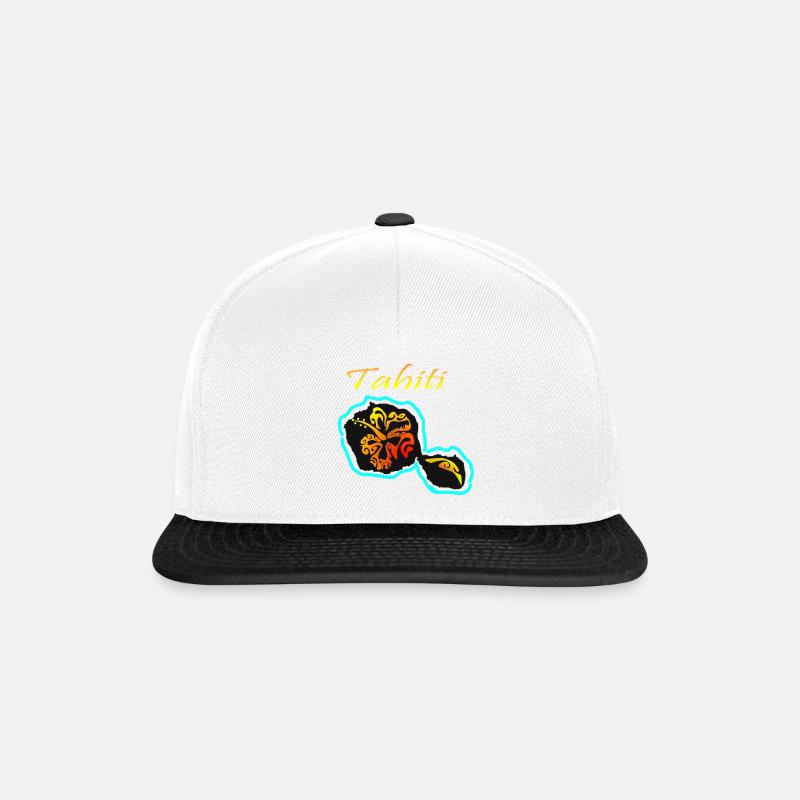 TAHITI - Snapback Cap - Weiß/Schwarz