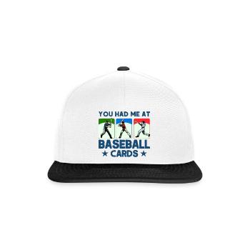 Baseball Card Sports Cards Collection Gift - Snapback Cap - white/black - Front