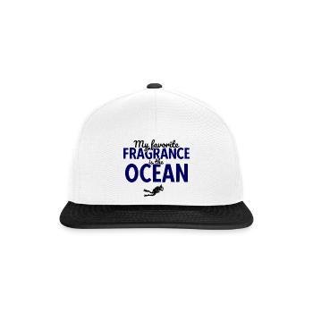 Apnoetaucher Freitaucher Taucher - Snapback Cap - Weiß/Schwarz - Vorne