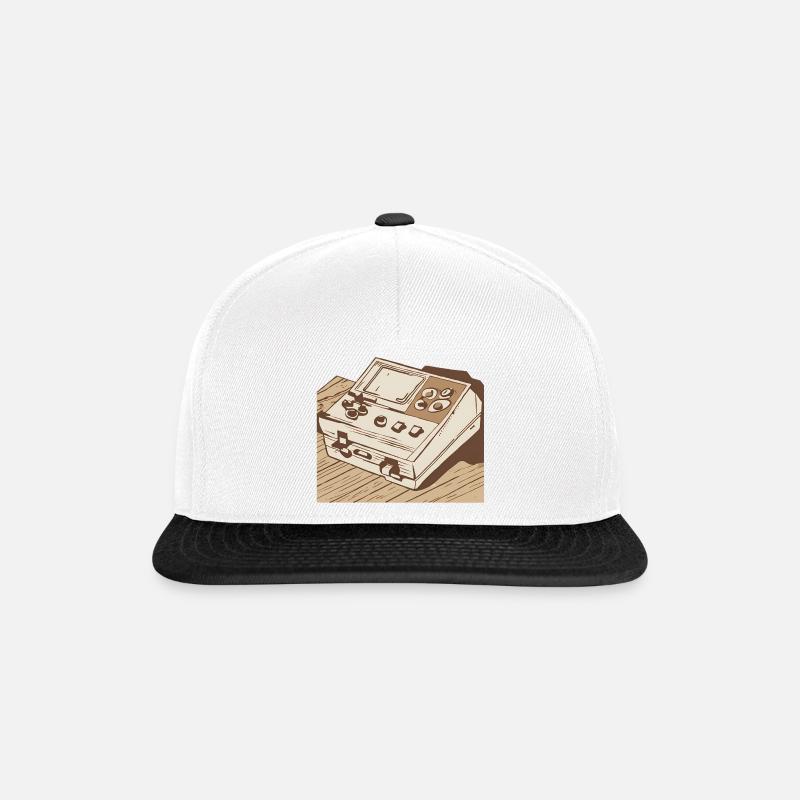 Vintage Spielekonsole - Snapback Cap - Weiß/Schwarz