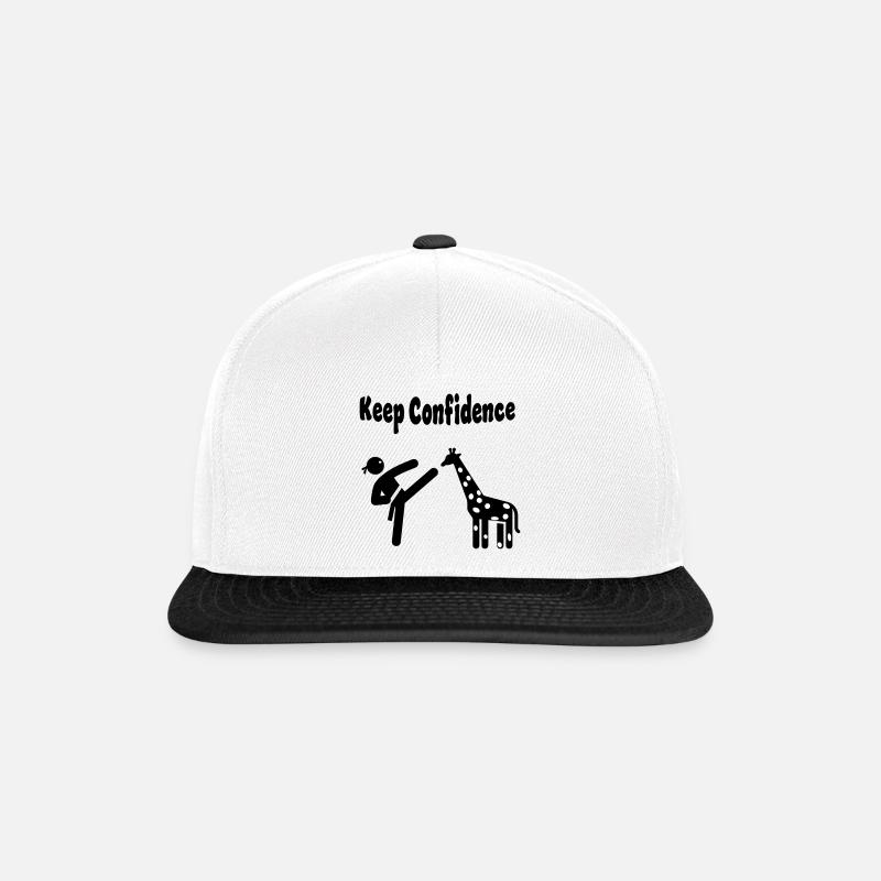 Keep Confidence - Snapback Cap - white/black
