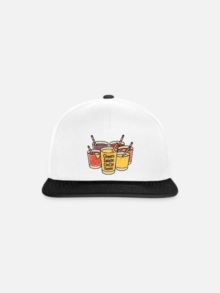 Cocktail Party - Snapback Cap - Weiß/Schwarz
