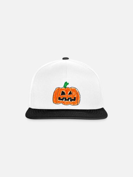 Süßer Jack O' Lantern – Halloween-Design - Snapback Cap - Weiß/Schwarz
