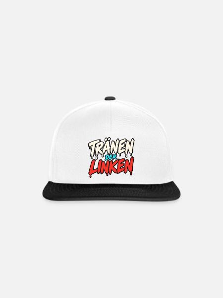 Tränen der Linken Linke Tränen - Snapback Cap - Weiß/Schwarz