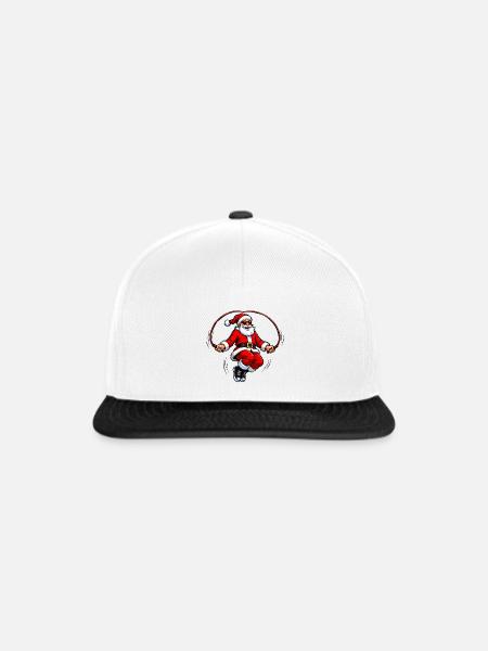 Santa Seilspringer Jump - Snapback Cap - Weiß/Schwarz