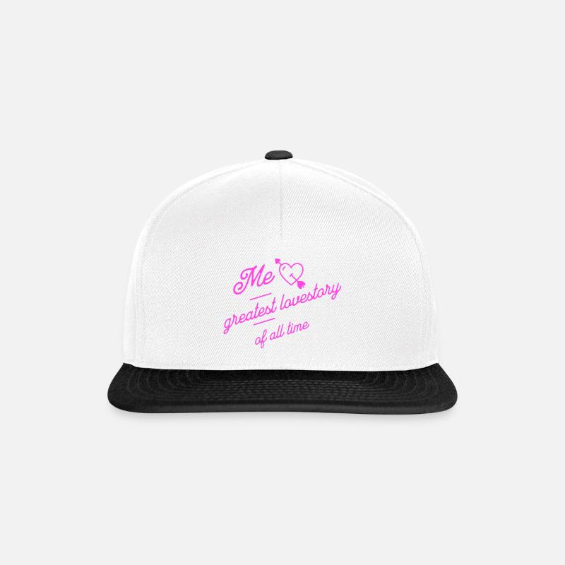Me - lovestory and design for self-love - Snapback Cap - white/black
