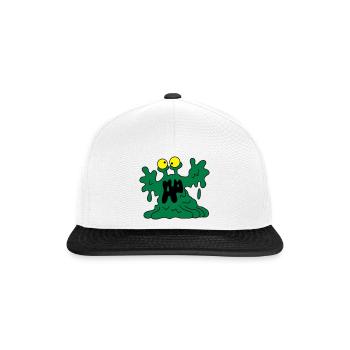 The Blob - Snapback Cap - Weiß/Schwarz - Vorne