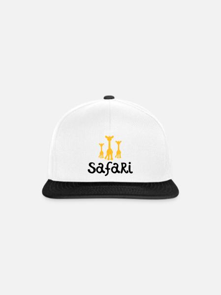 safari - Snapback Cap - Weiß/Schwarz