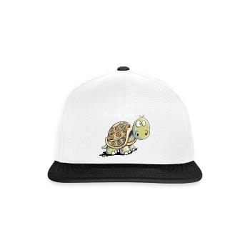 Süße Schildkröten - Schildkröte - Snapback Cap - Weiß/Schwarz - Vorne