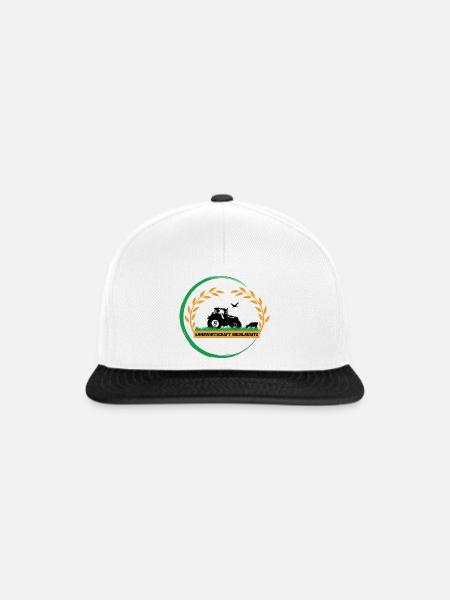 Logo - Snapback Cap - Weiß/Schwarz