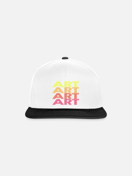 Art - Snapback Cap - Weiß/Schwarz