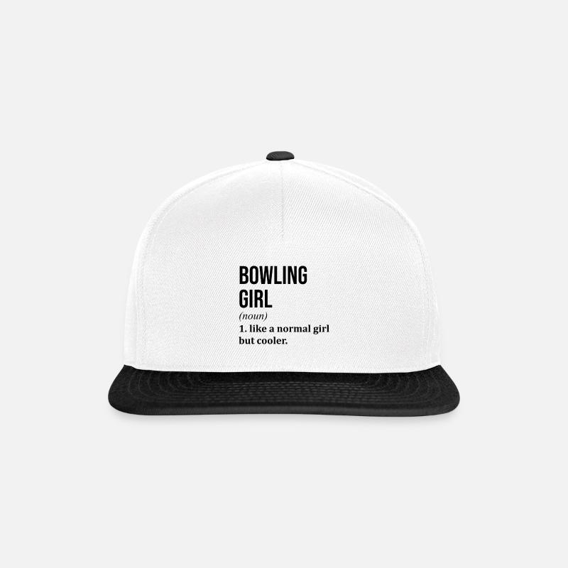 Bowling - Snapback Cap - white/black