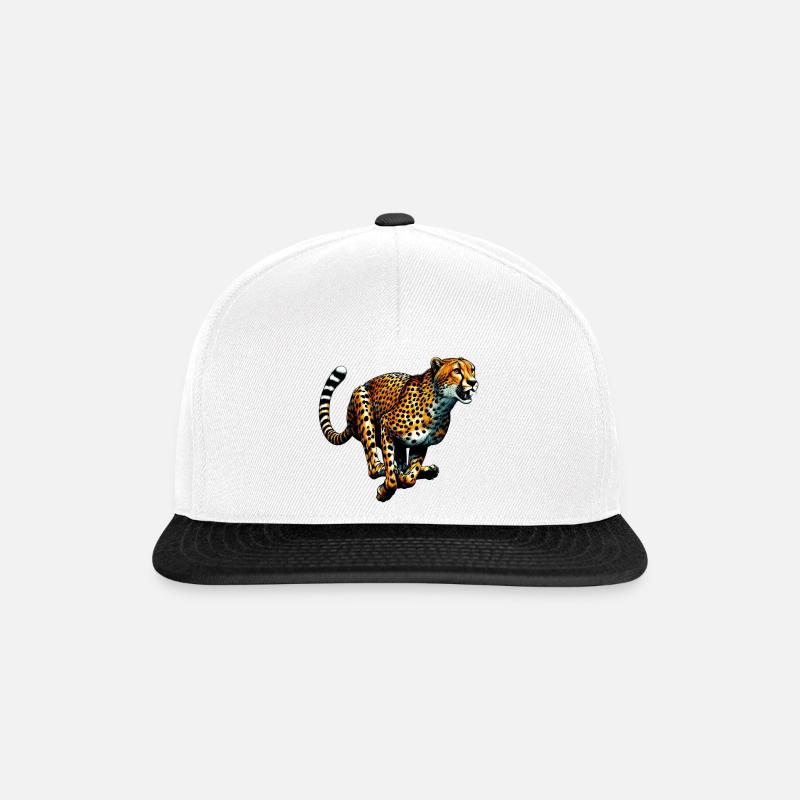 Guépard - Casquette snapback - blanc/noir