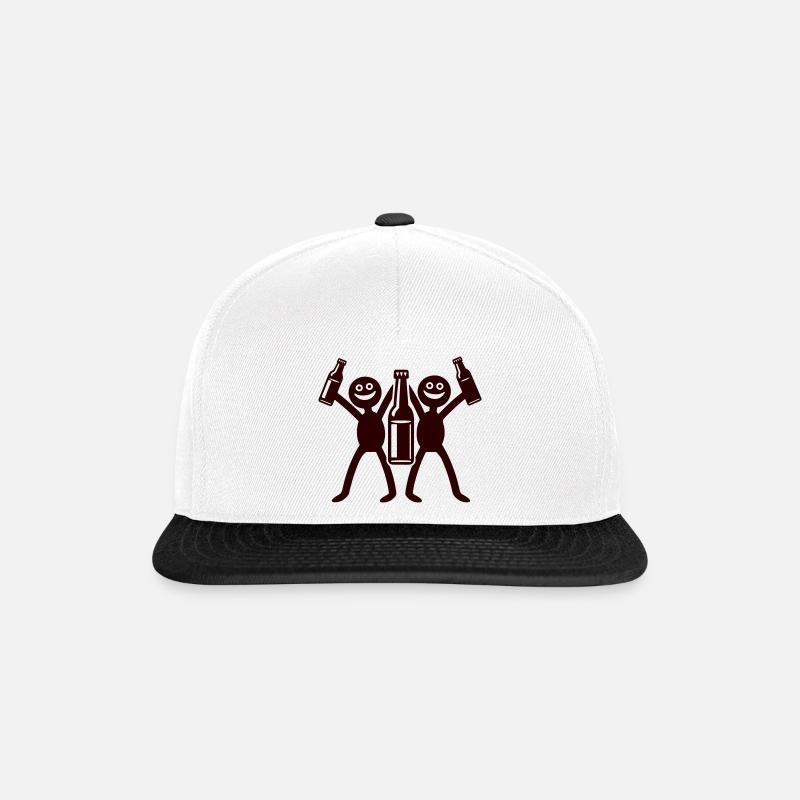 équipage de boisson - Casquette snapback - blanc/noir