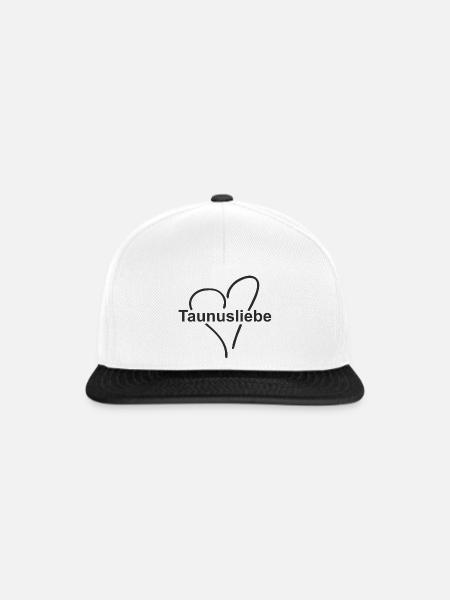 Taunusliebe ♥ - Snapback Cap - Weiß/Schwarz