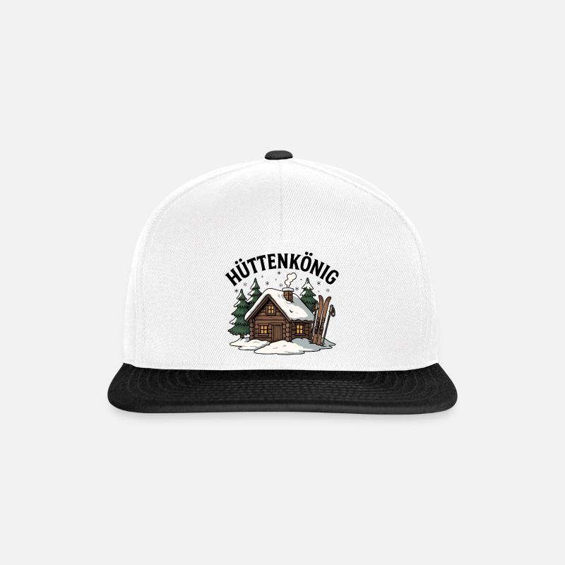 Hut King - Snapback Cap - white/black