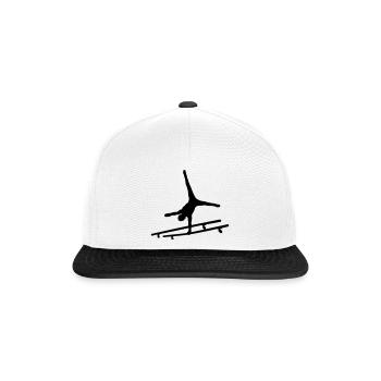 Gymnastik - Snapback Cap - Weiß/Schwarz - Vorne
