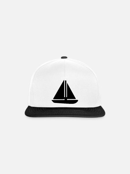 Segeln - Snapback Cap - Weiß/Schwarz