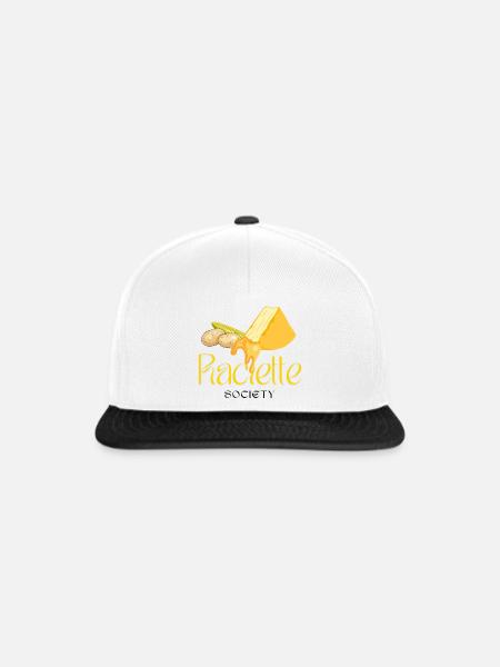 Raclette Society - Snapback Cap - Weiß/Schwarz