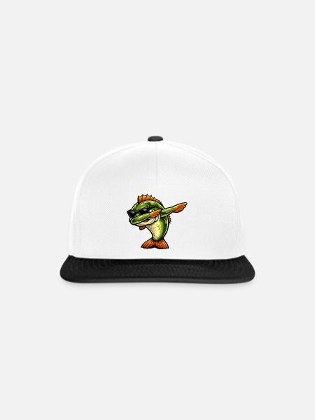 Dabbing Barsch - Snapback Cap - Weiß/Schwarz