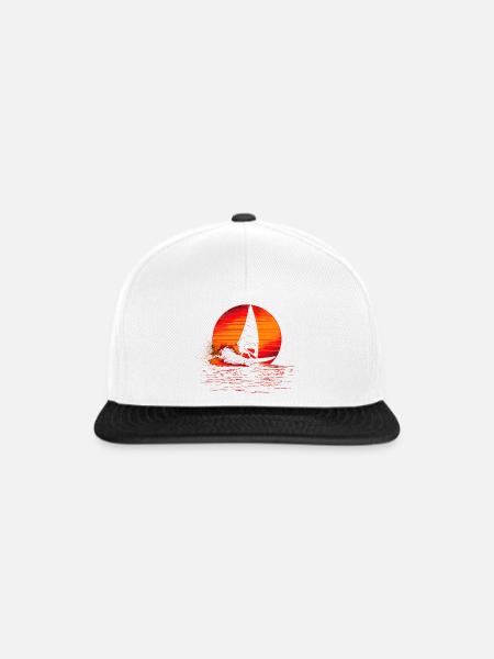 Windsurfen Steamwave - Snapback Cap - Weiß/Schwarz