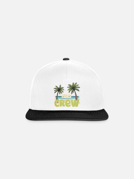 Italien Crew - Snapback Cap - Weiß/Schwarz