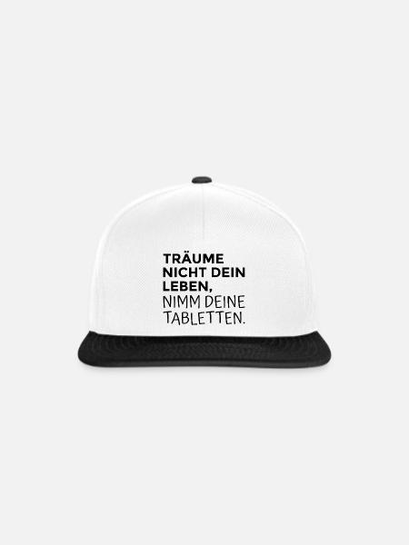 Spruch Humor - Snapback Cap - Weiß/Schwarz