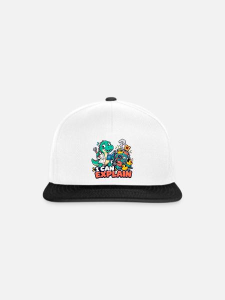 Ich kann es erklären - Snapback Cap - Weiß/Schwarz