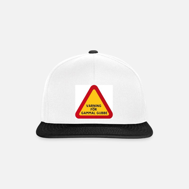 gubbe - Snapback Cap - white/black