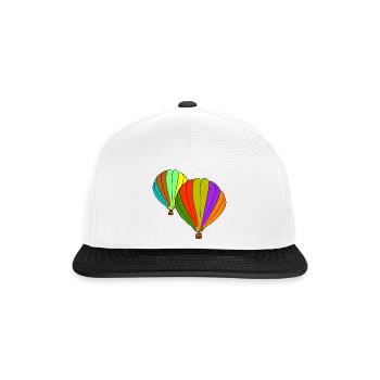 aviation - Casquette snapback - blanc/noir - Devant