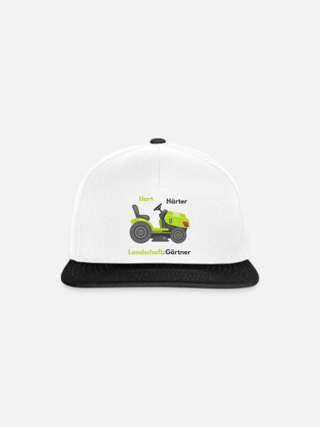 Hart Härter Landschaftsgärtner - Snapback Cap - Weiß/Schwarz