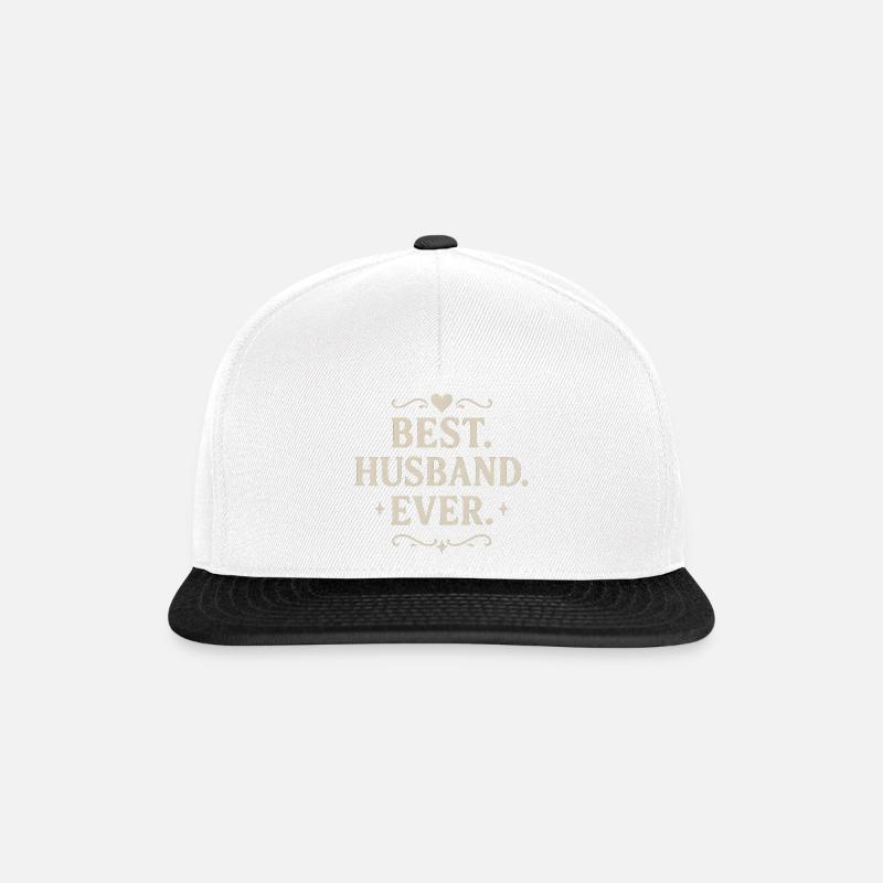 Ehemann Geschenk Liebe Partner Valentinstag Mann - Snapback Cap - Weiß/Schwarz