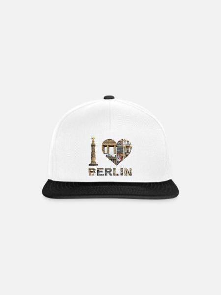 I Love Berlin – Urban Architecture - Snapback Cap - Weiß/Schwarz