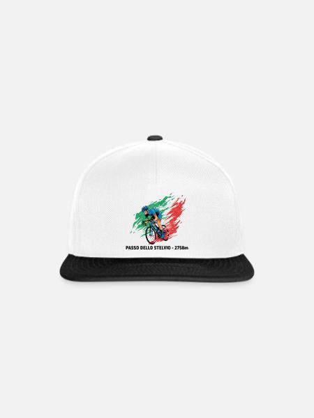 Passo dello Stelvio Climber Colour Burst - Snapback Cap - Weiß/Schwarz
