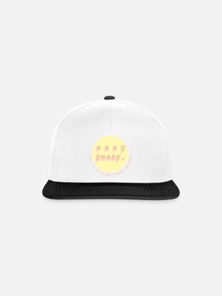 Easy Peasy Zitronen Kreis - Snapback Cap - Weiß/Schwarz