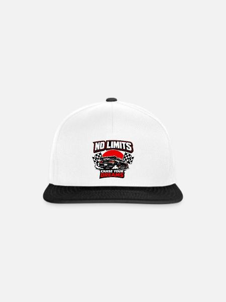 No Limits – Chase Your Dreams Auto - Snapback Cap - Weiß/Schwarz