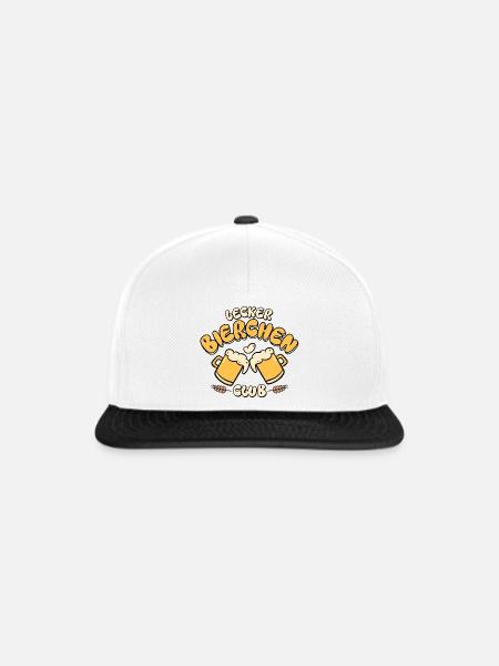 Lecker Bierchen Club - Snapback Cap - Weiß/Schwarz