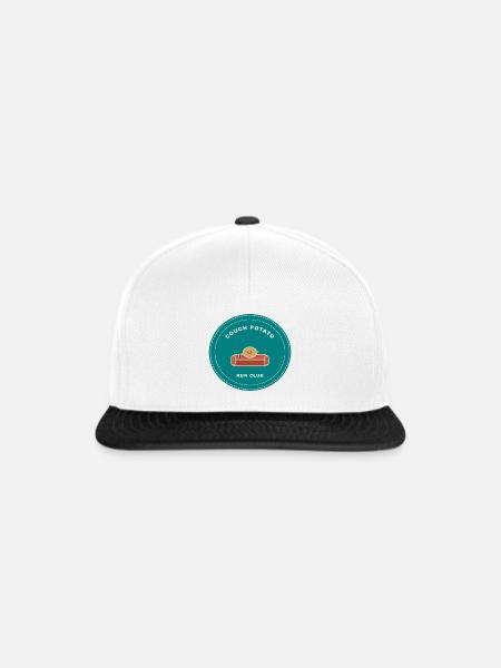 Couch Potato Run Club - Snapback Cap - Weiß/Schwarz