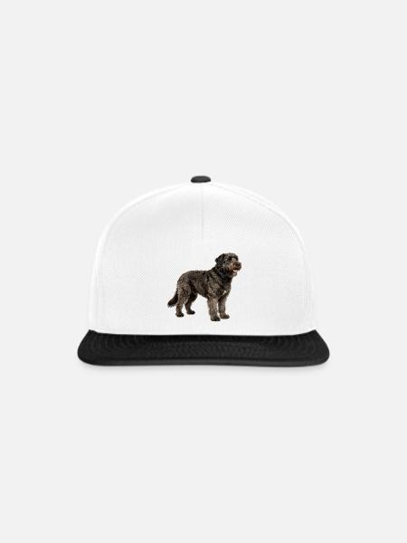 Bouvier des Flanders - Snapback Cap - Weiß/Schwarz