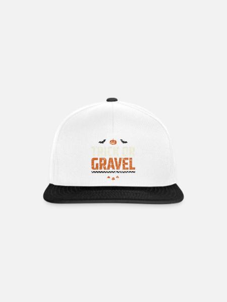 Trick Or Gravel Halloween - Snapback Cap - Weiß/Schwarz