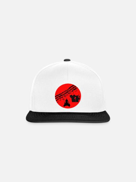 Piraten - Snapback Cap - Weiß/Schwarz