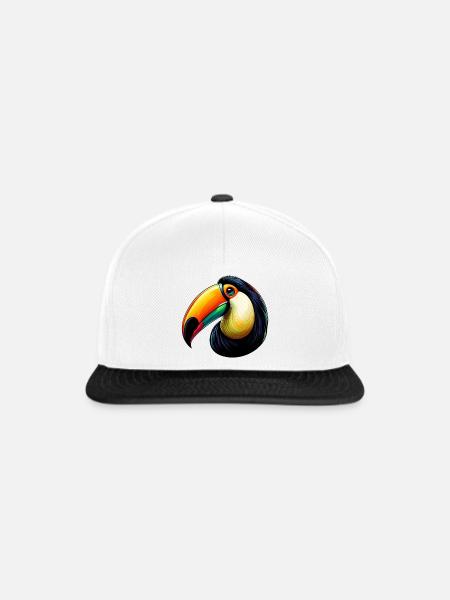 Tukan - Snapback Cap - Weiß/Schwarz