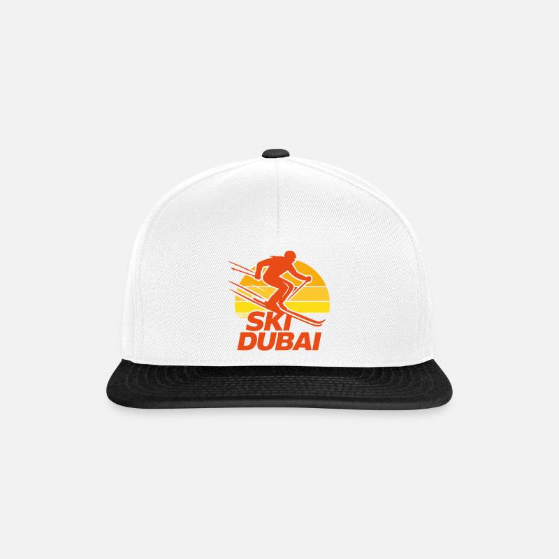 Ski Dubai - Snapback Cap - Weiß/Schwarz
