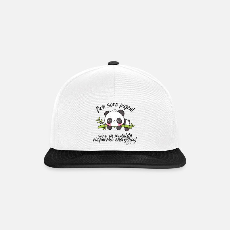 I'm not lazy - Snapback Cap - white/black